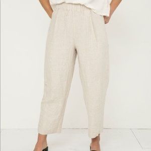 Andy Trousers Flax Linen M- tall